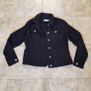 Bamboo Traders Good Condition Black Jean Jacket